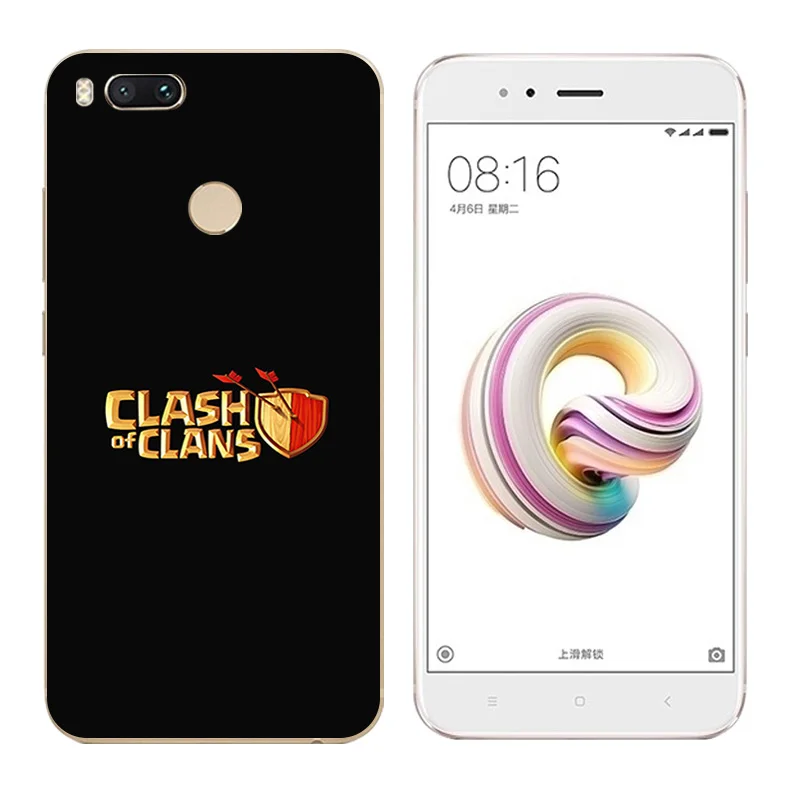5 &quotдля Xiaomi Mi A1/Mi 5X Чехлы для телефона из термополиуретана с принтом черных букв