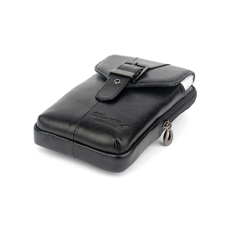 Новинка 2018 портативный поясной мини кошелек из натуральной кожи Мужская поясная