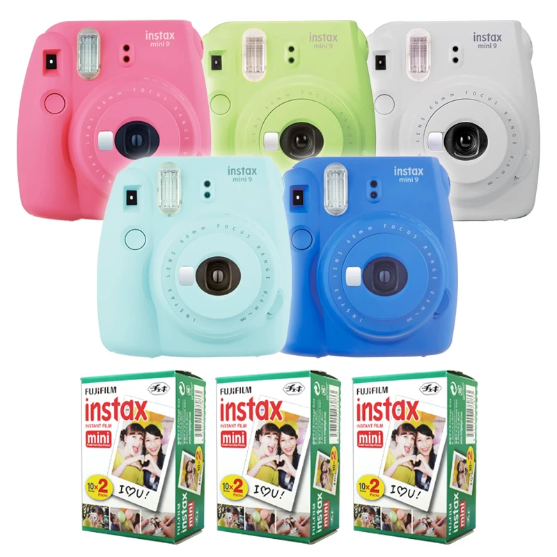 Моментальная Камера Fujifilm Instax Mini 9 + пленка Fuji 60 с белыми краями|instant camera|fujifilm
