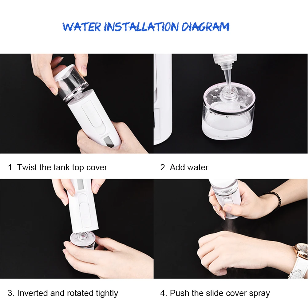 Распылитель мини паровой распылитель для проверки влажности кожи отпариватель