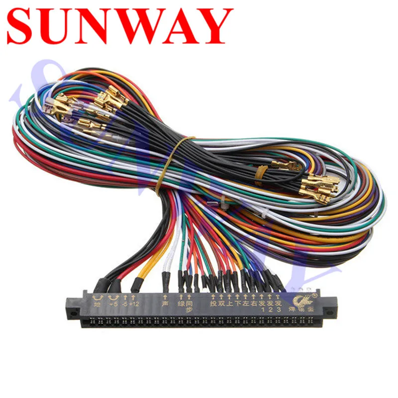 Жгут Jamma 28 pin с проводами 5 6 кнопок кабель для аркадных игр аксессуары шкафа