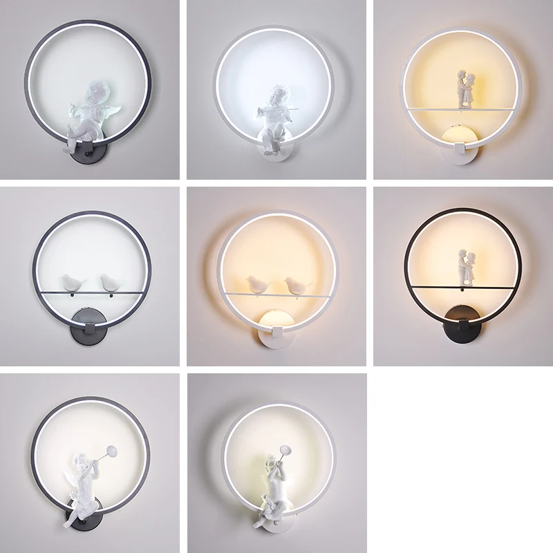 Скандинавская современная светодиодная настенная лампа для спальни