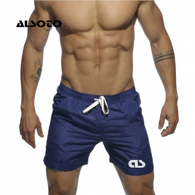 Navy blue ALSOTO шорты мужские мани на кармане шорты женские бриджи шорты Для мужчин штаны Одежда вытаскивание шорты быстросохнущая Костюмы Для Мужчин's Рубашки домашние Фитнес короткие Jogger Повседневное тренажерный зал - Цвет: Navy blue