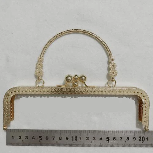 Двухслойная женская сумка для рукоделия металлическая застежка рамка кошелька