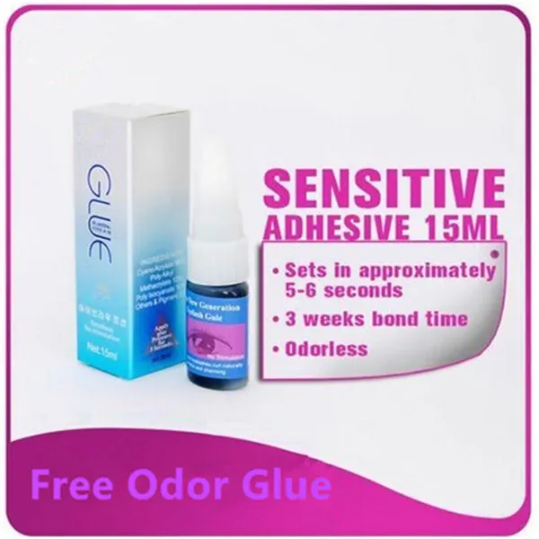 10 Pcs Hot sale free odor natural eyelash adhesive eyelash extnesion glue from korea by free shipping