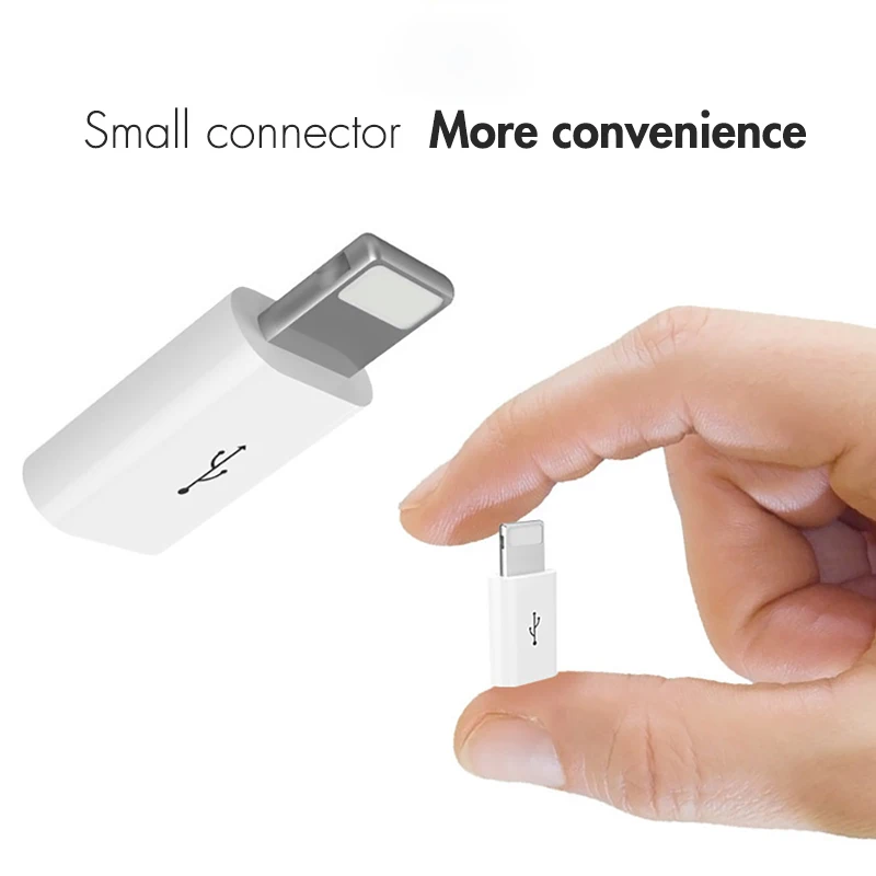 ! ACCEZZ Mini Lighting To Micro USB Adapter коннектор для Apple iPhone XS MAX XR X 7 8 6S 6 Plus OTG Data Sync Charge