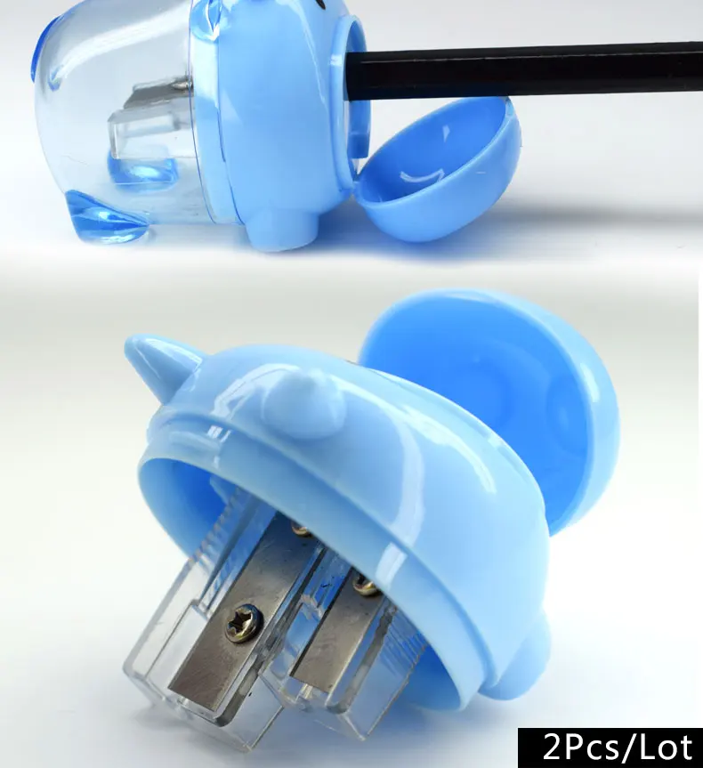 

2PCS Cute Cartoon Kids Pencil Sharpener For Students Painting Stationery Children Gift School&Office Supplies