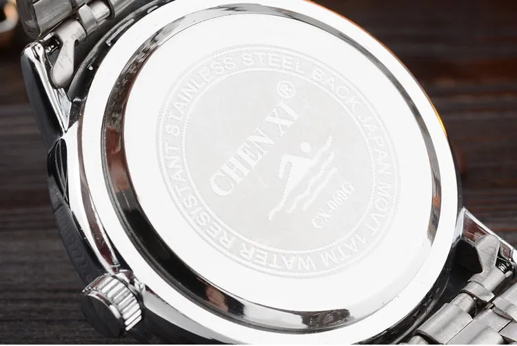 CHENXI Роскошные Брендовые женские кварцевые часы, часы с датой, часы из нержавеющей стали, женские модные повседневные кварцевые часы, женские наручные часы