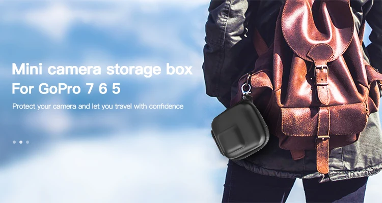 Suptig аксессуары мини EVA защитный чехол сумка для GoPro Hero 7 6 5 черный серебряный белый ящик для хранения камеры для Go Pro Hero