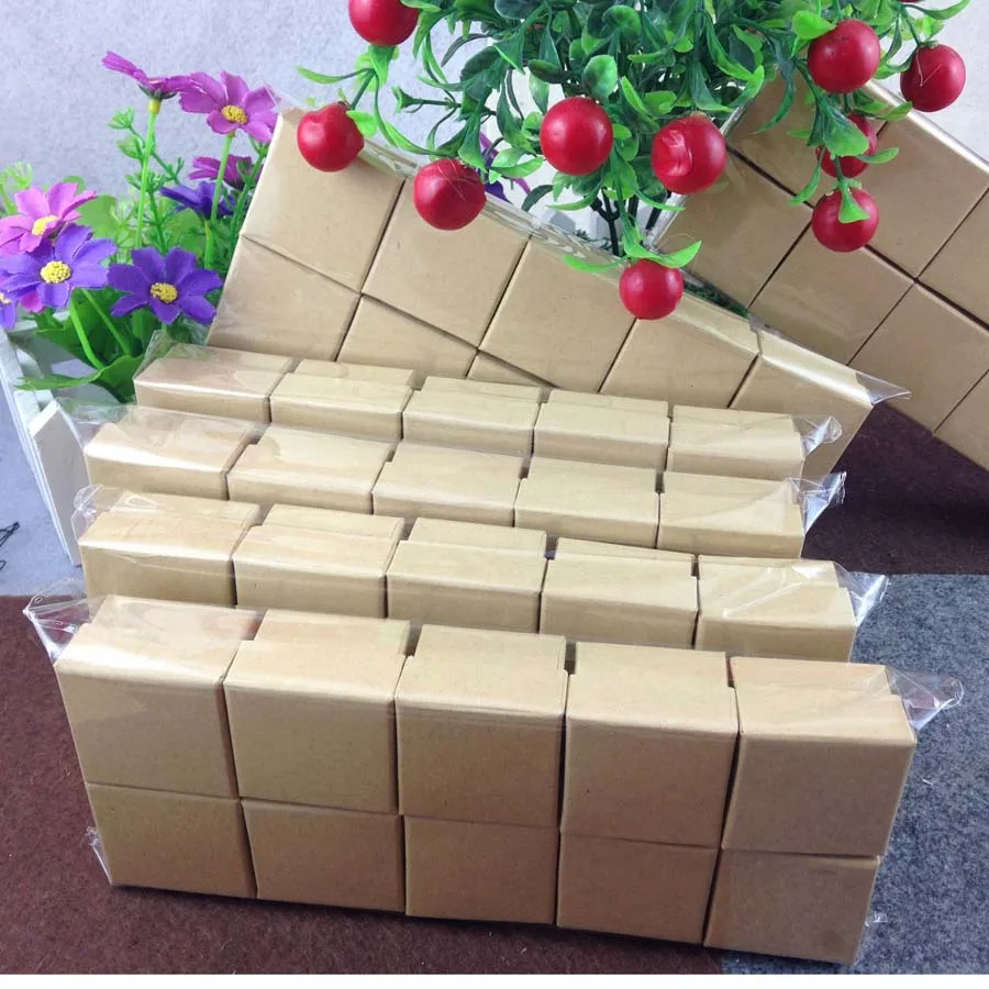 Новинка 2015 коробка для колец из крафт-бумаги высокого качества 100 шт./лот (при