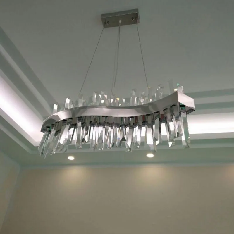 Новая волна дизайн кристалл подвесные светильники современный светильник AC110V 220V