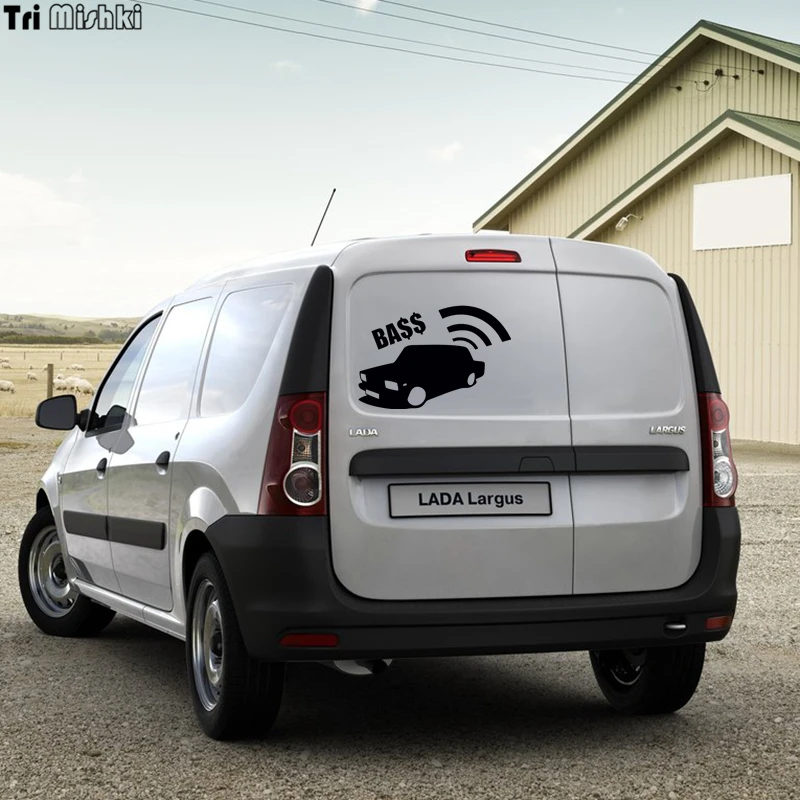Tri Mishki HZX018 13.5*20см 1-4 шт наклейки на авто bass mafia бас басс автомобиль наклейка |