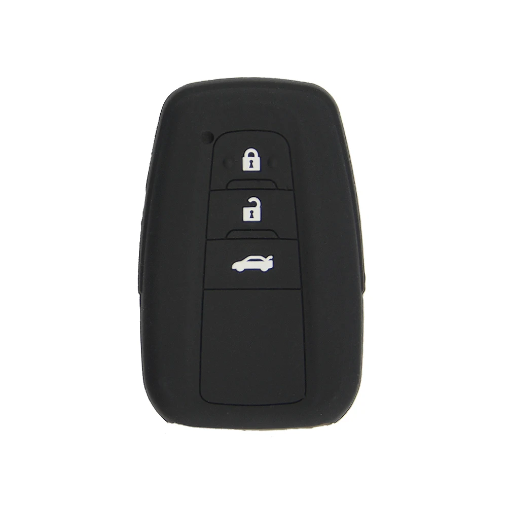 OkeyTech 3 кнопки мягкий резиновый чехол для дистанционного ключа автомобиля Fob Toyota