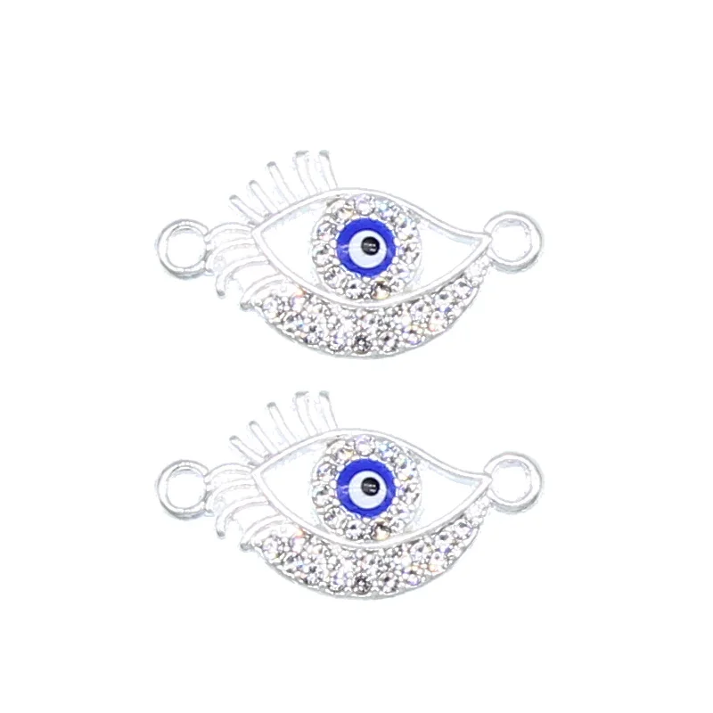 6pcs style 5 6 шт счастливый глаз любовь глаза Пальма черепаха слон крест жизни Дерево Шарм Письмо 8 браслет соединение diy ювелирные аксессуары - Цвет: 6pcs style 5