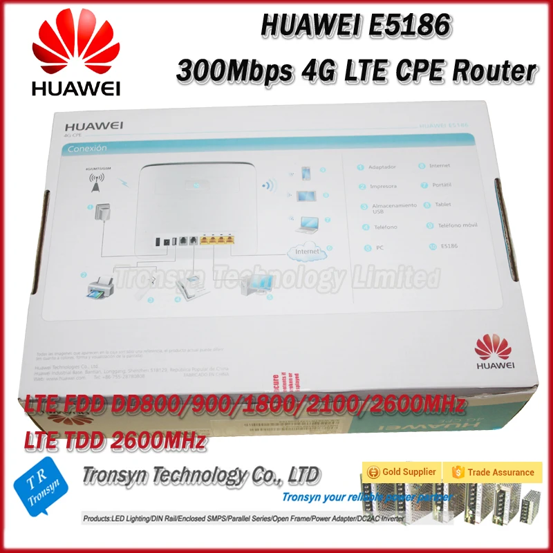 Новое поступление оригинальная разблокировка 300 Мбит/с HUAWEI E5186S-22A 4G LTE WiFi CPE