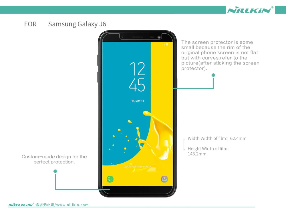 2 PCS NILLKIN Film For Samsung Galaxy J6 Screen Protector Anti-Glare Matte Super High Clear Protective | Мобильные телефоны и