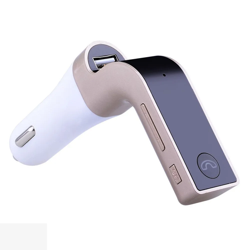 4-в-1 Hands Free Беспроводной Bluetooth FM передатчик G7+ AUX модулятор Автомобильный комплект MP3 плеер SD USB ЖК-дисплей автомобильные аксессуары