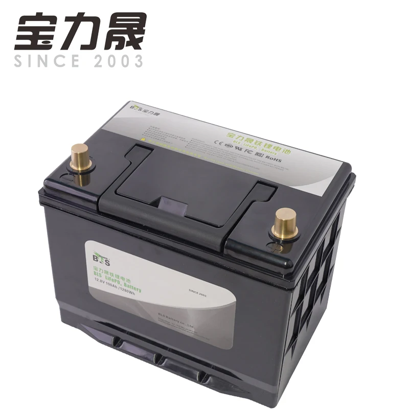 12V100AH LiFePo4 батарея 12.8V100ah литий-железо фосфат с 4S 100A BMS для рыбалки лодки RV яхты