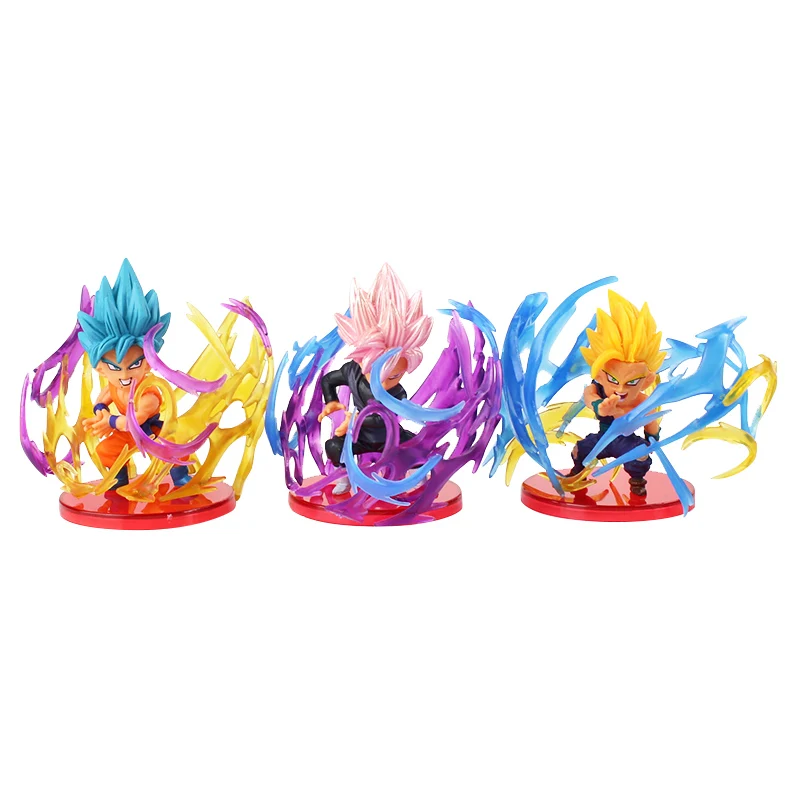 9 шт./лот Dragon Ball Z фигурки Сон Гоку Гохан Вегета Zamasu Broly Супер Saiyan Frieza энергетический эффект аниме модель DBZ игрушки