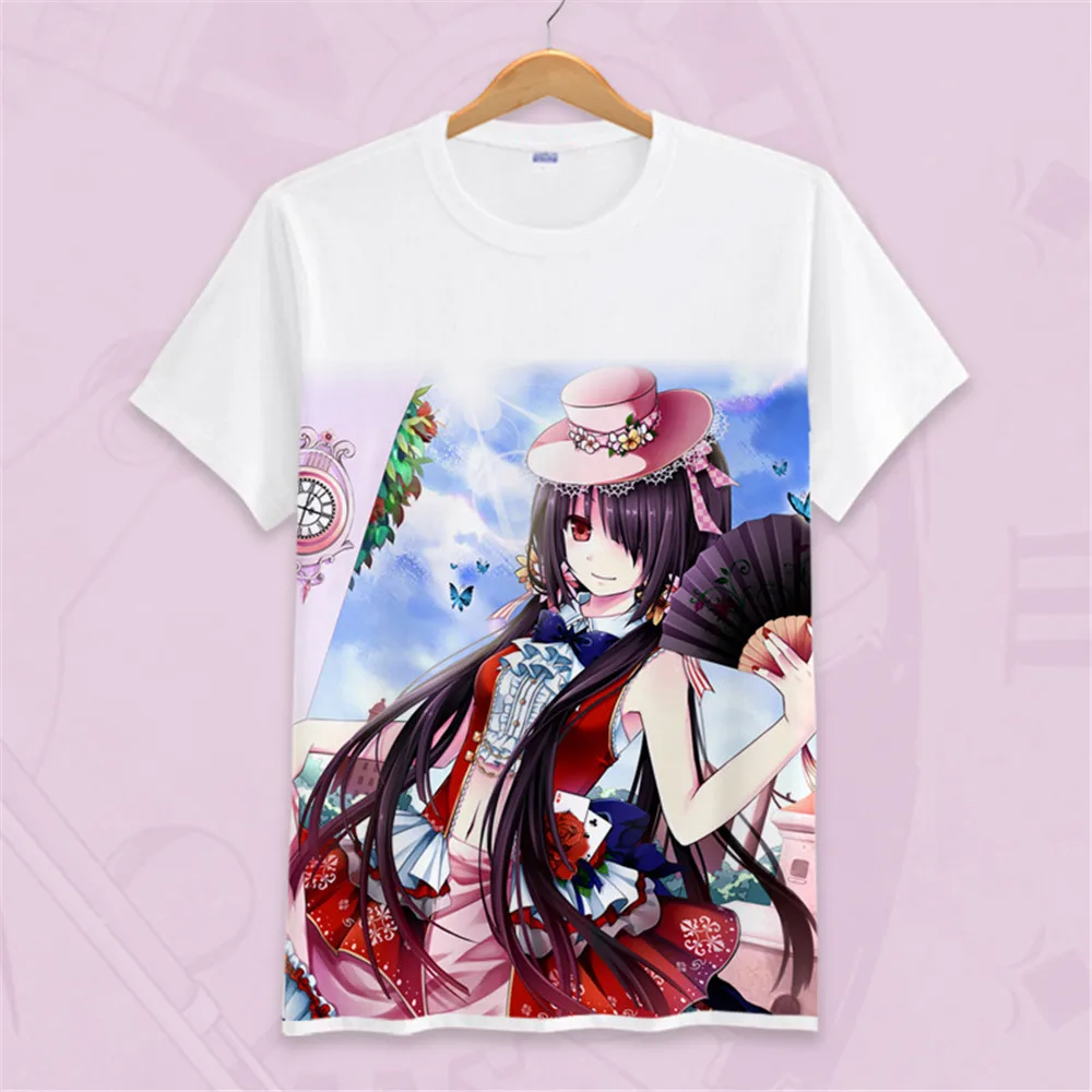 Футболка Coolprint с изображением аниме футболки короткими рукавами в мультистиле