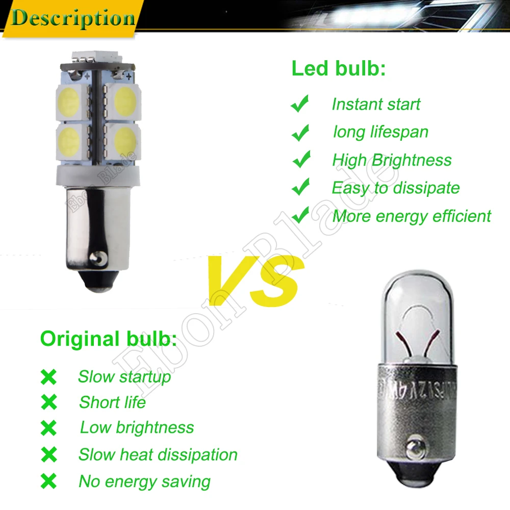2 x BA9S BAX9S H6W BAY9S H21W 9 SMD светодиодный лампы светильник s для автомобиля парковочный фонарь заднего хода лампы фонарь освещения номерного знака 6 В, 12 В, 24 В постоянного тока, белый/теплый белый