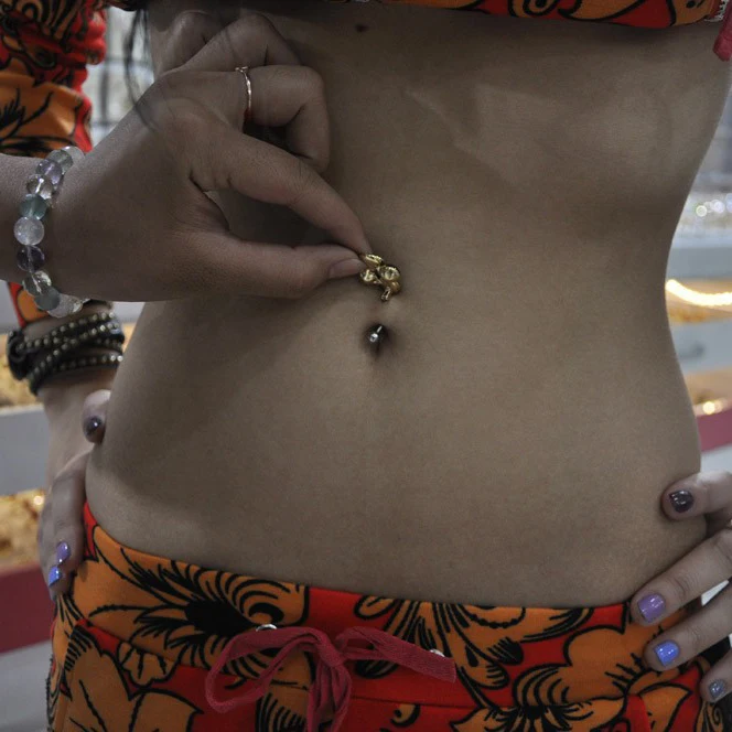 Эмаль эмаль эмалевая Виолета циркониевые цветы живот пирсинг пупка кольца на