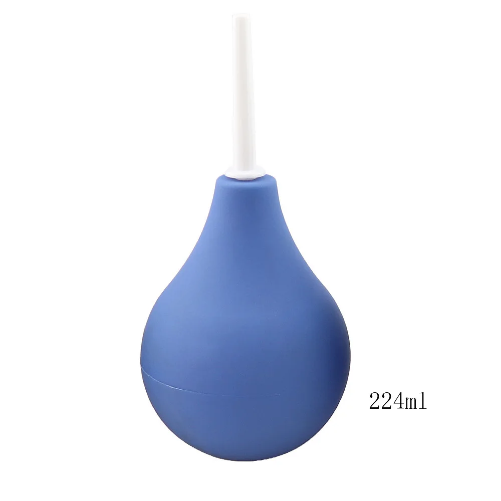 blue 224 Силиконовая домашняя клизма Анальная стирка душ Анальный Душ биде лампа клизма Анальная стирка воды клизма лампа сексуальный душ Ducha Anaal душ - Цвет: blue 224