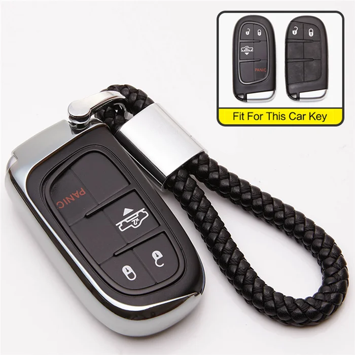 silver with holder Для Fiat Tipo Toro 500X nuovo Grazie TPU автомобильный чехол для ключей держатель для Fiat Freemon брелок автомобильные аксессуары для Jeep для Dodge - Название цвета: silver with holder