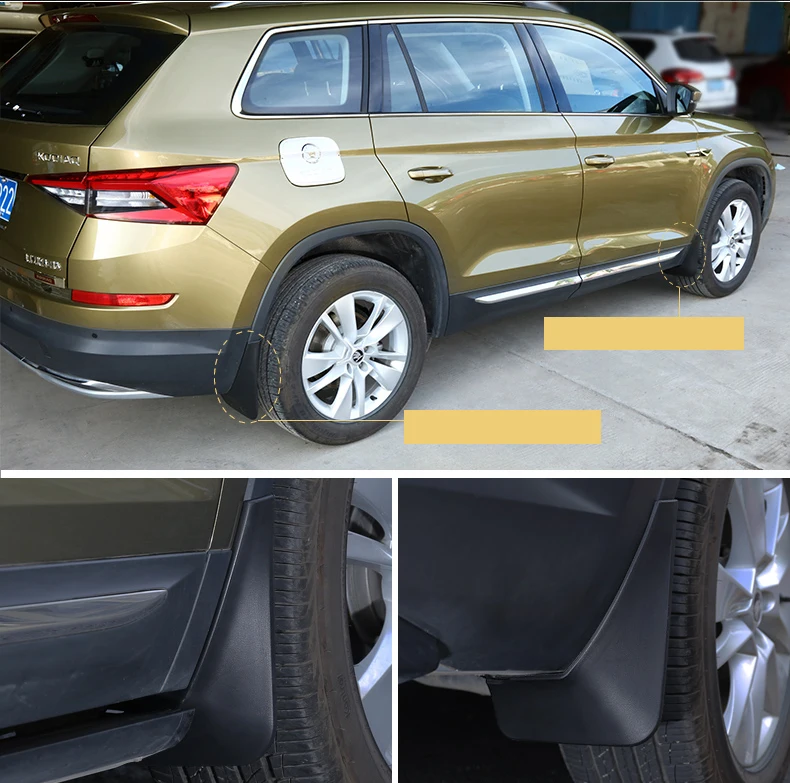 Lsrtw2017 Abs автомобильный колесный брызговик для Skoda Kodiaq Gt салонные молдинги аксессуары