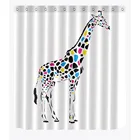 Водонепроницаемая занавеска для душа из полиэстера, 72 дюйма, 12 крючков