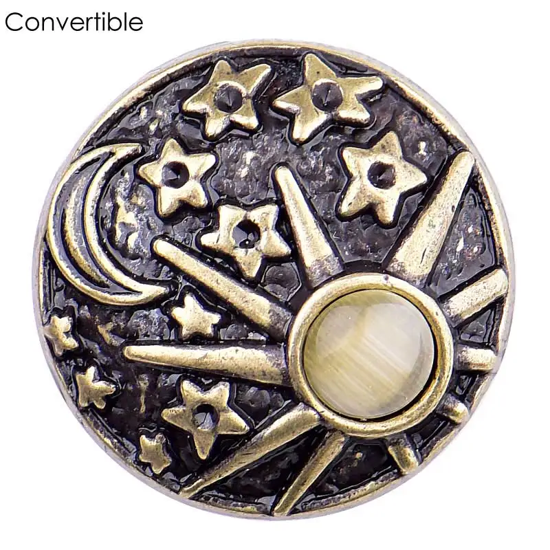 Rivca inserts convertible magnetic brooch alloy antique Cameo Scarf Clip Vintage Muslim Brooch pin accessory |