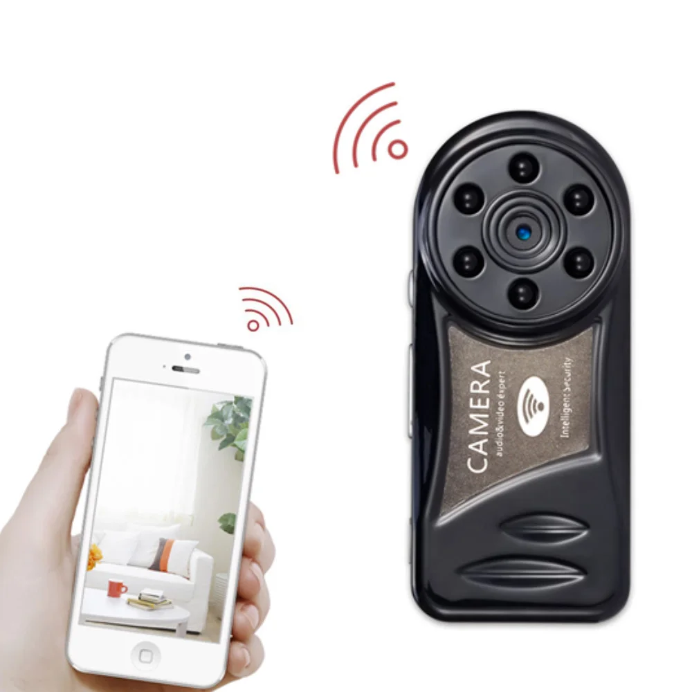 Беспроводная WiFi мини камера видеокамера Инфракрасное Ночное Видение