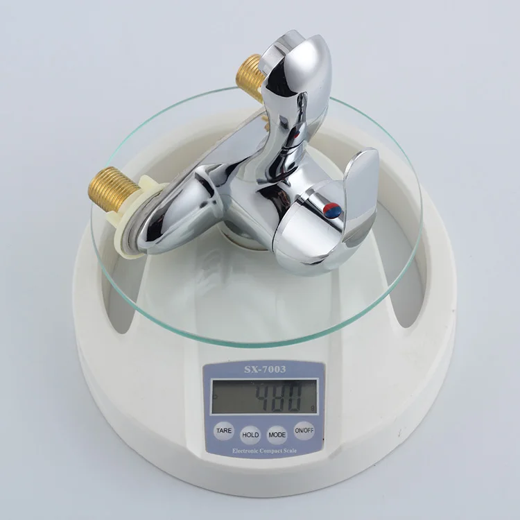 Смеситель для раковины из цинкового сплава с одним держателем и двойным