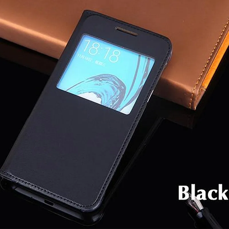 Флип-чехол для Samsung J1 J5 J500 J7 J700 чехол с окошком Galaxy 2016 J510 Φ J710 кожаные чехлы
