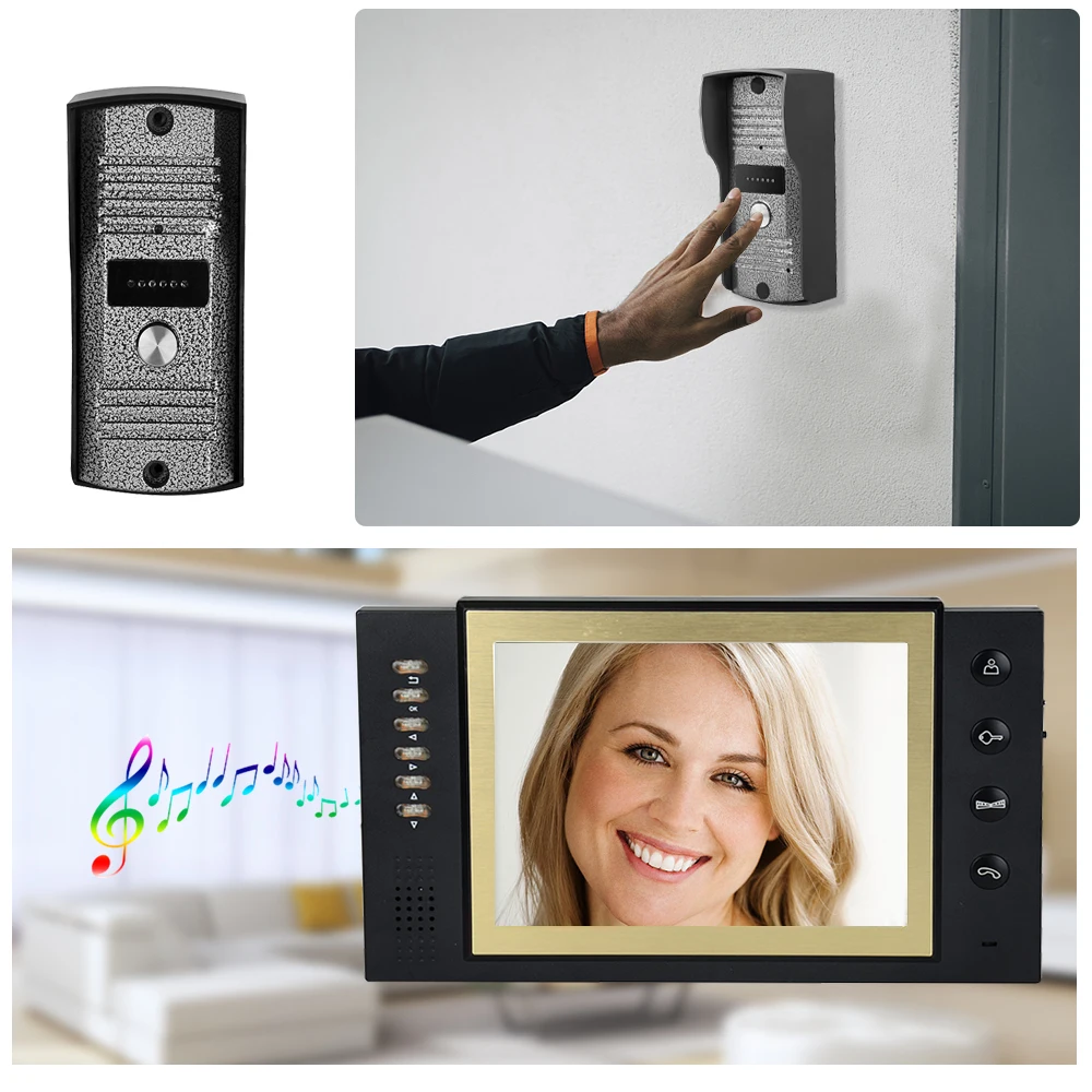 8-дюймовый цветной Комплект ночного видения с ЖК-дисплеем ИК камера дверной