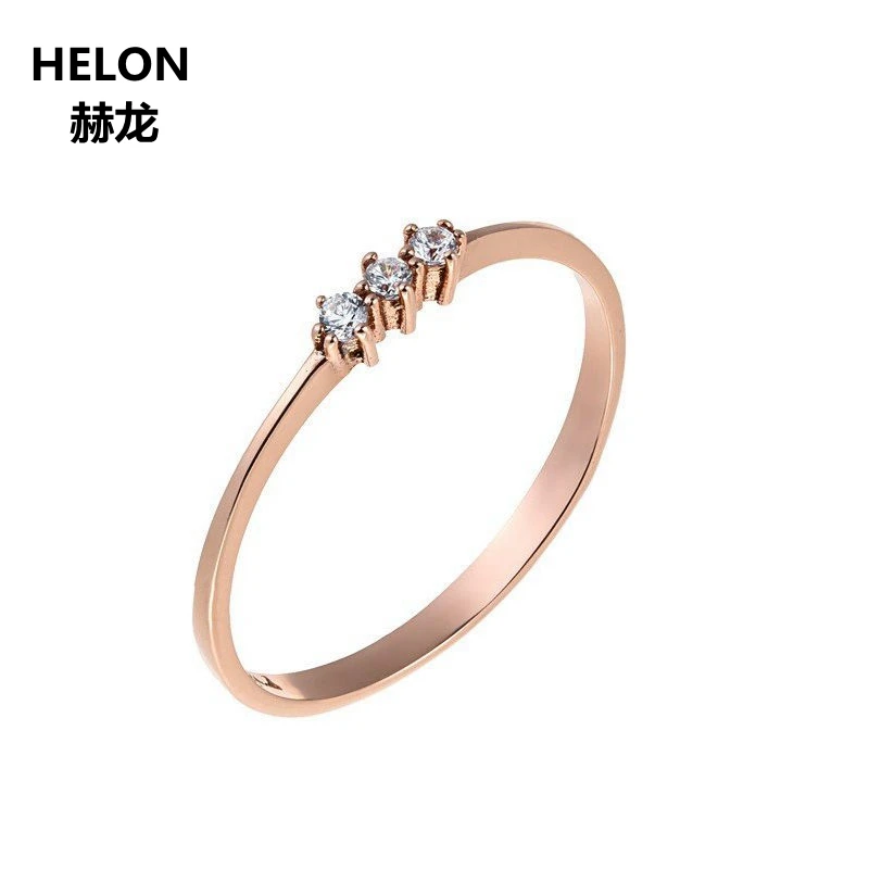 Женское Обручальное кольцо с натуральными бриллиантами 0 08 карата однотонное