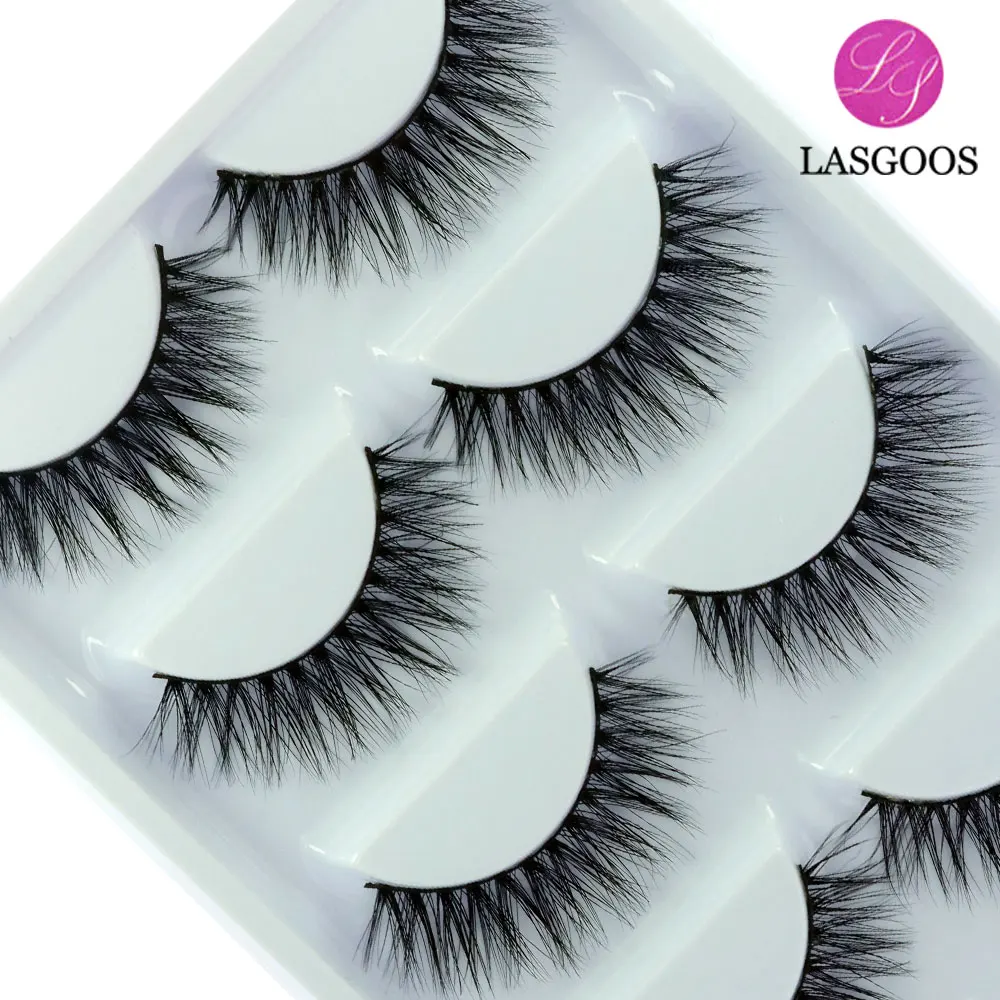LASGOOS 5 пар/лот 3D норковая искусственная 13 мм натуральная повседневная жизнь
