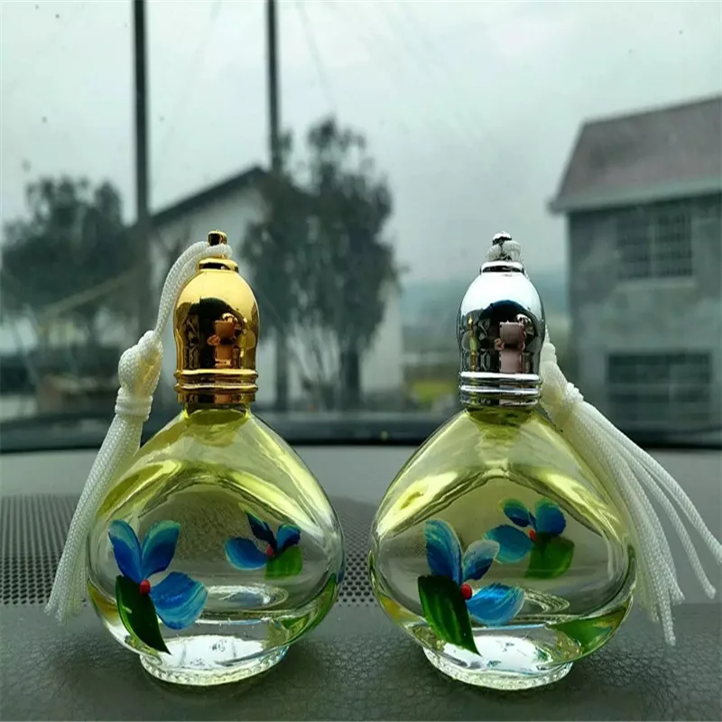 New Hand Painting Portable Essentail Oil Roll on Bottle Perfume Atomizer Hang Fragrance Decor Favor 10pcs/lot P075 | Красота и