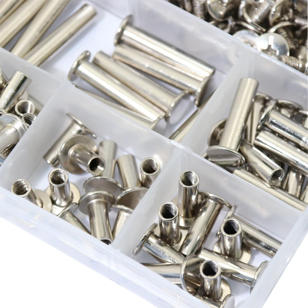240 шт./210 шт. никелированные винты для фотоальбомов|kit kits|kit screwnickel screws |