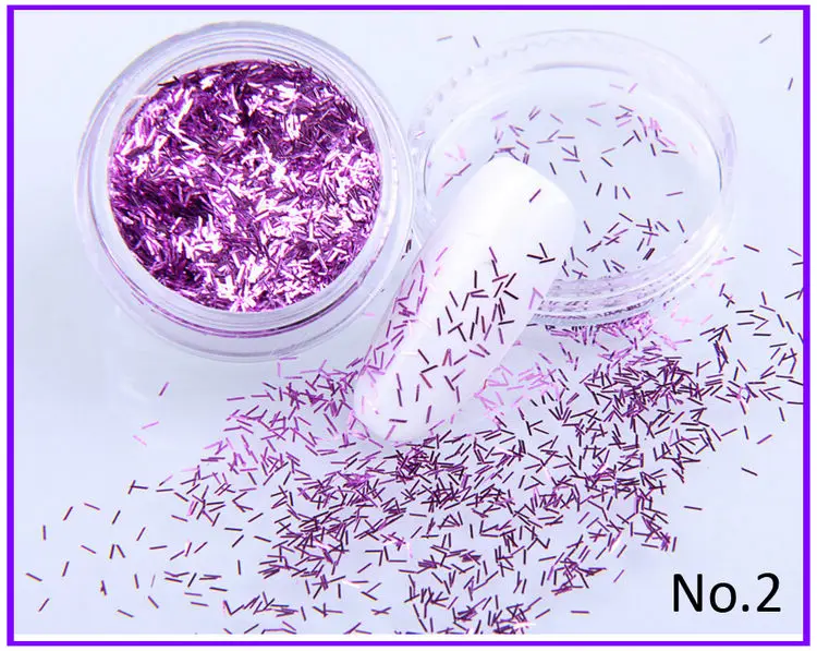 JCS002 1x Pot UPRETTEGO Nail Art Красочные полосы нить проволока для ногтей частицы Маникюр чередование Искусство 12 цветов Блеск линия клейкая лента наклейка - Цвет: JCS002