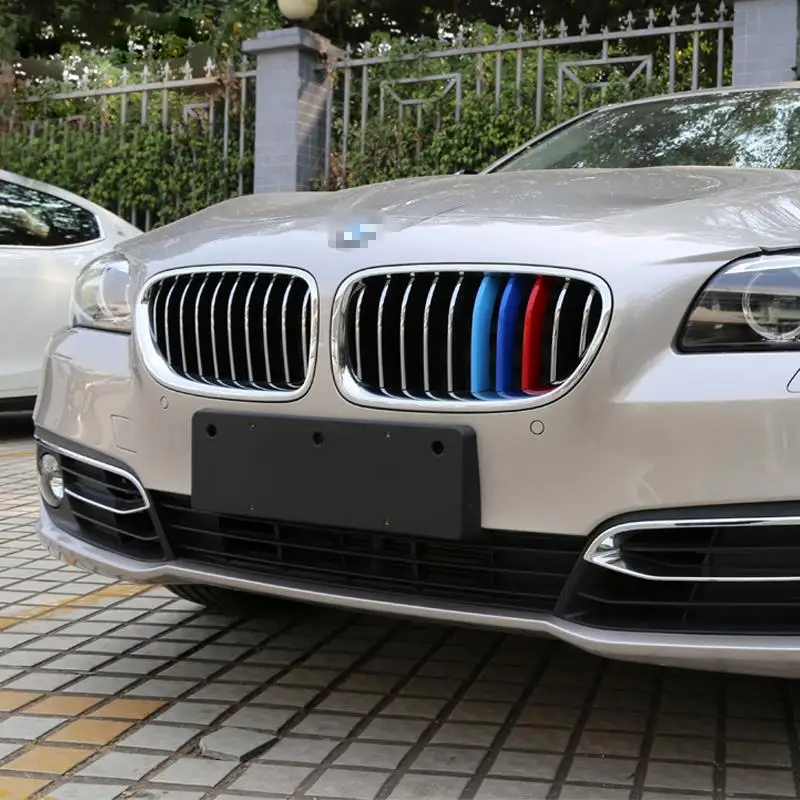 Полоски для передней решетки BMW 3D M автоспорта 5 серии F10 F11 седан Touring 520i 525i 528i 530i 535i
