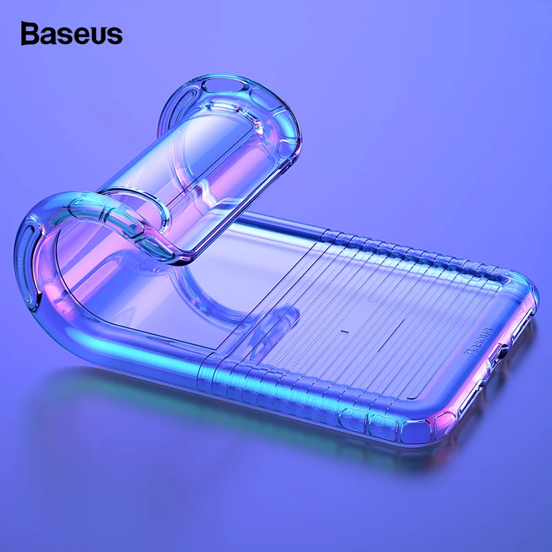 Градиентный телефонный чехол Baseus для iPhone Xs Max, Xr, X, S, R, Xsmax, противоударный мягкий силиконовый чехол-накладка для iPhone X, Max, Fundas