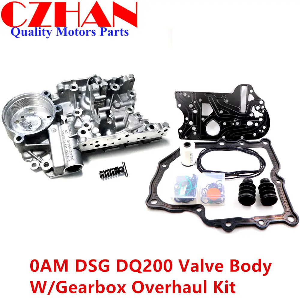 body with repair kit DSG DQ200 0AM 0AM325066AC 0AM325066C 0AM325066AE 0AM325066R Valvebody накопить корпус w/коробка передач Ремонтный комплект для Audi Skoda - Цвет: body with repair kit