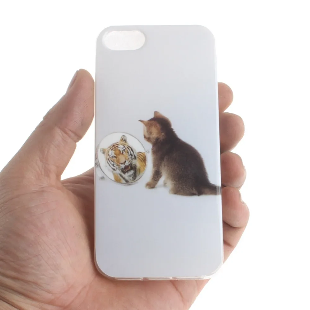 Чехол для Apple iPhone 5G 5S/SE окрашенный узор мягкий TPU задняя крышка чехол 5/5s/SE