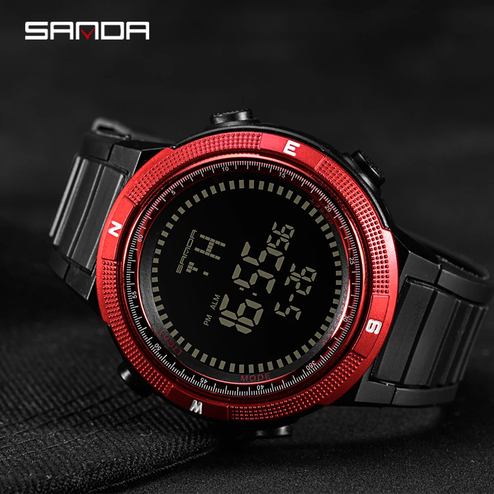 2018 новые Брендовые мужские светодиодные цифровые армейские часы SANDA спортивные