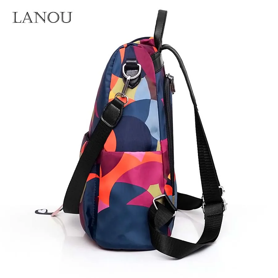 Новый рюкзак LANLOU для женщин Повседневная дорожная сумка с кисточками ношения на