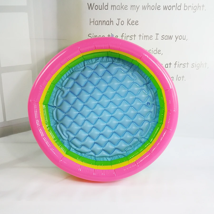 

3 слоя радужного цвета яркое Надувное круглое дно надувной детский Океанский бассейн для шаров Ванна детский игровой бассейн