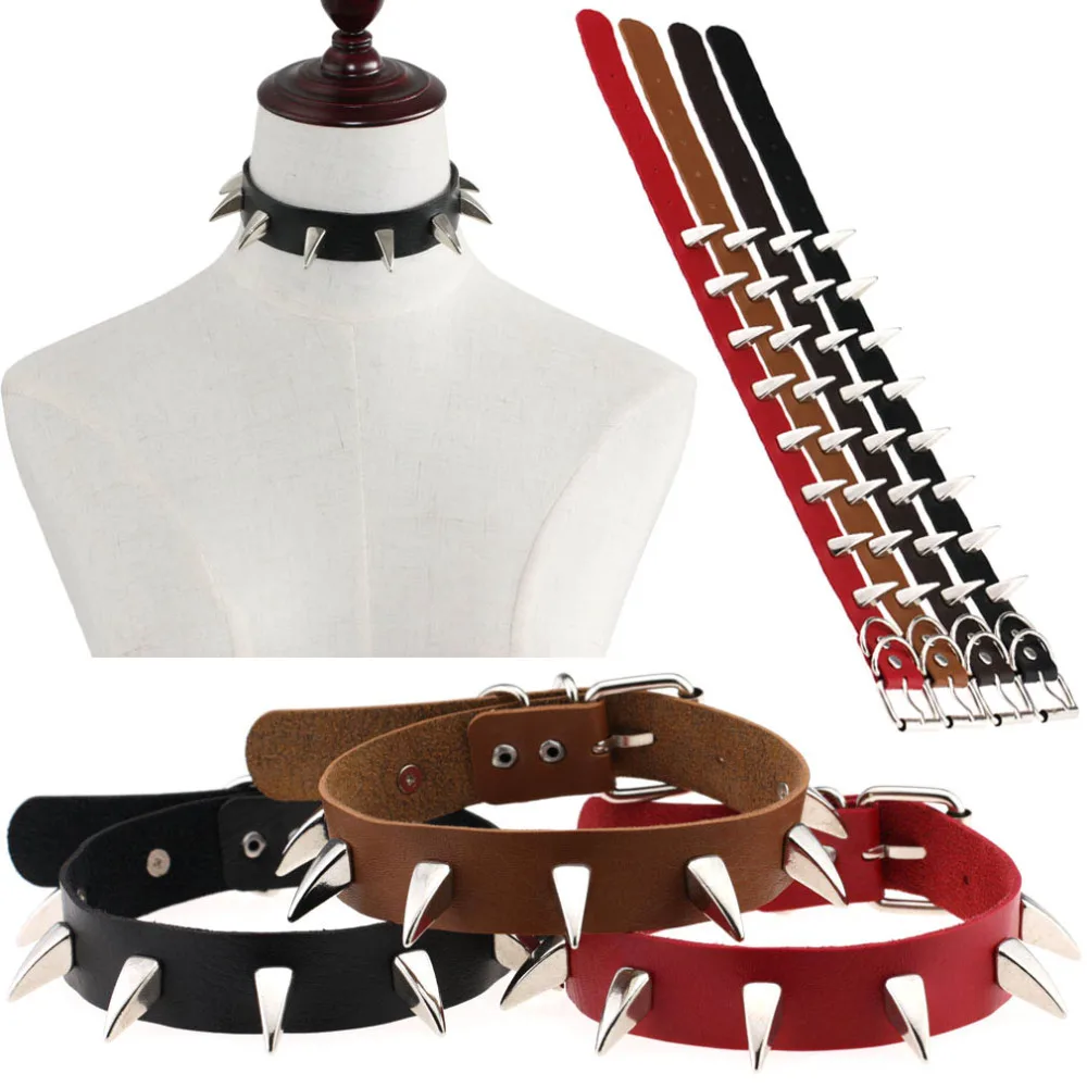 Новый дизайн модные панк женские готические рок из искусственной кожи рога