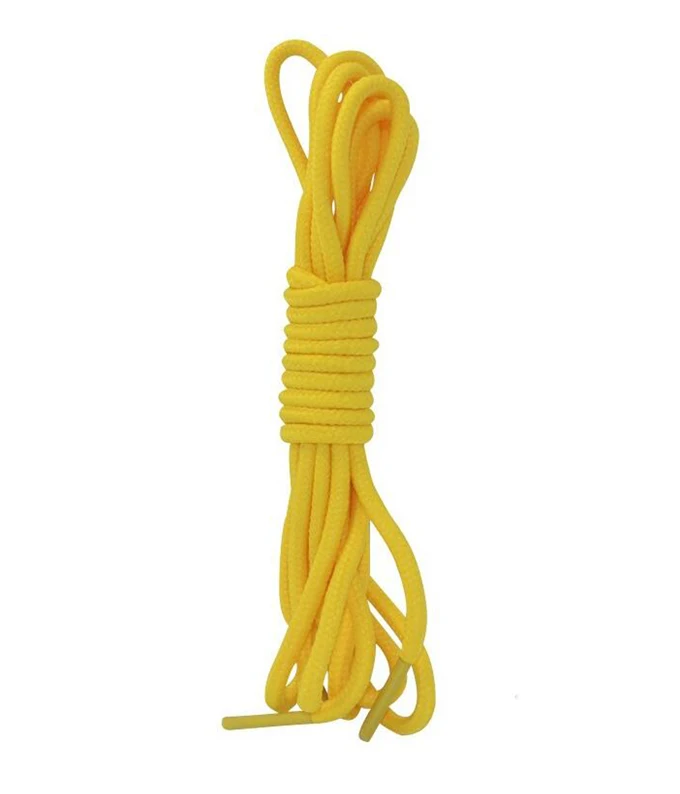 yellow 120 см/140 см/160 см спортивные круглые шнурки для ботинок сплошные шнурки для холщовые кеды; - Цвет: yellow