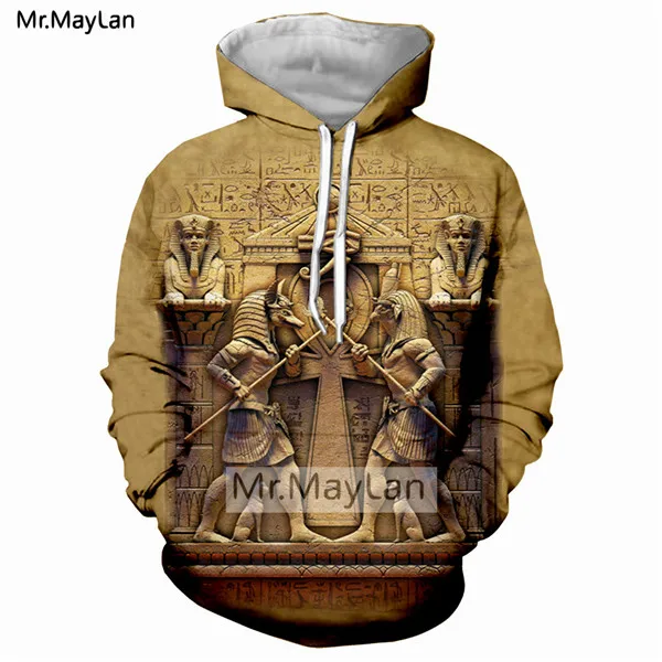 Egyptian 3d Tee 03 3D принт древний Египетский жакет для женщин/мужчин винтажные пуловеры с капюшоном мужская уличная одежда золотые толстовки с капюшоном наряды негабаритных размеров - Цвет: Egyptian 3d Tee 03